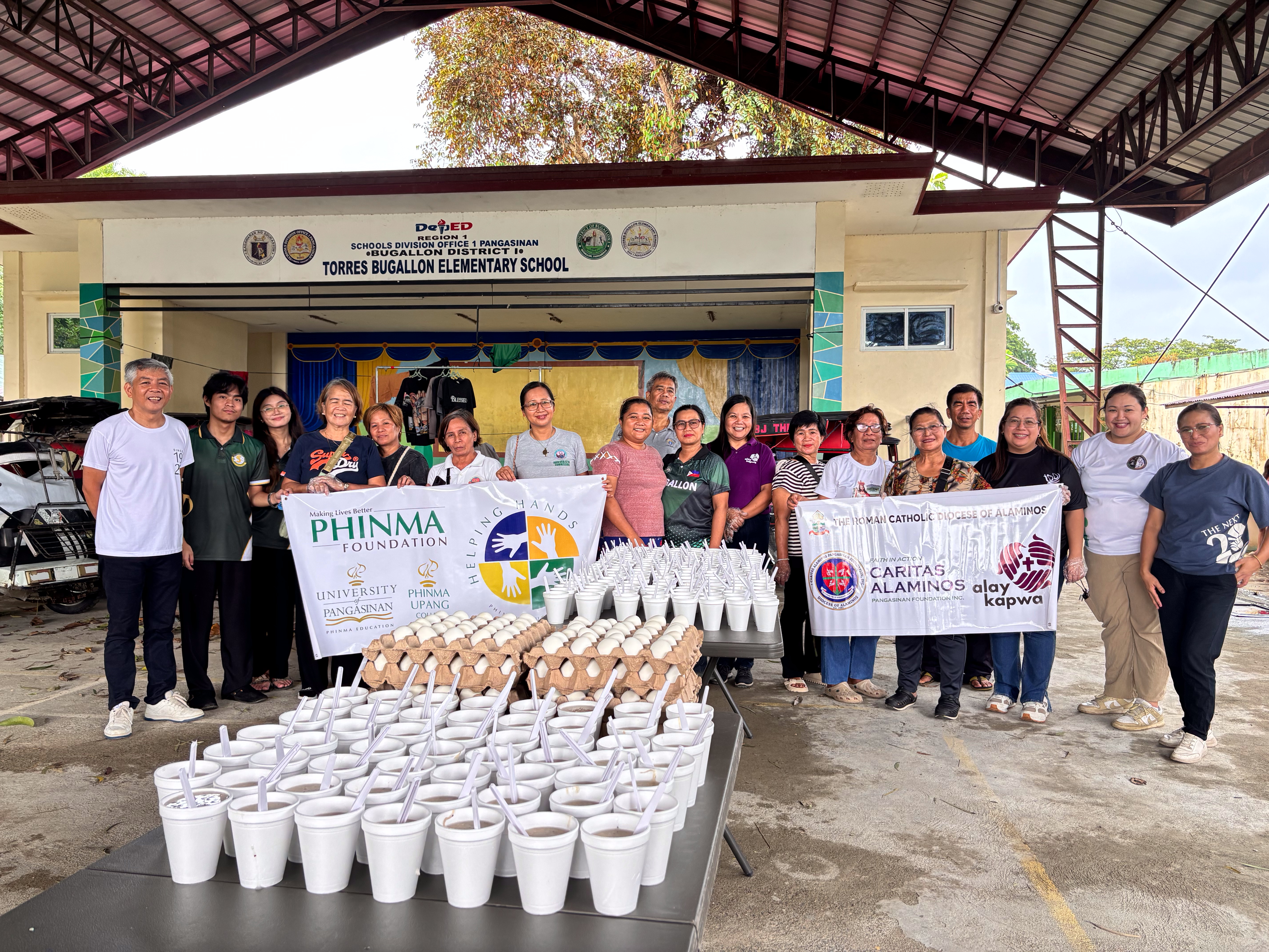 UPang Helping Hands serves 540 evacuees in Bugallon, Pangasinan