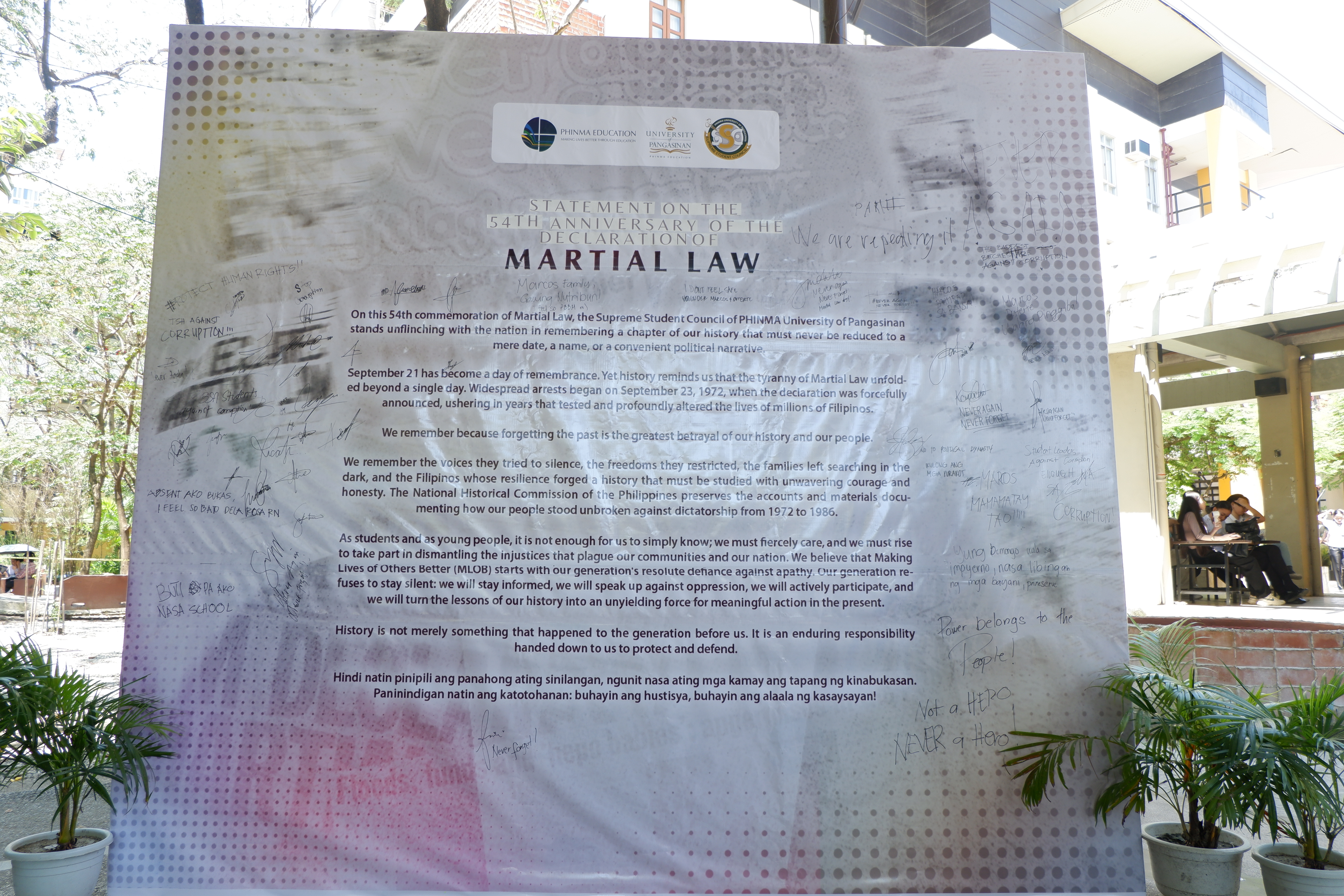 HISTORY LIVES UPang commemorates 54th year of Martial Law