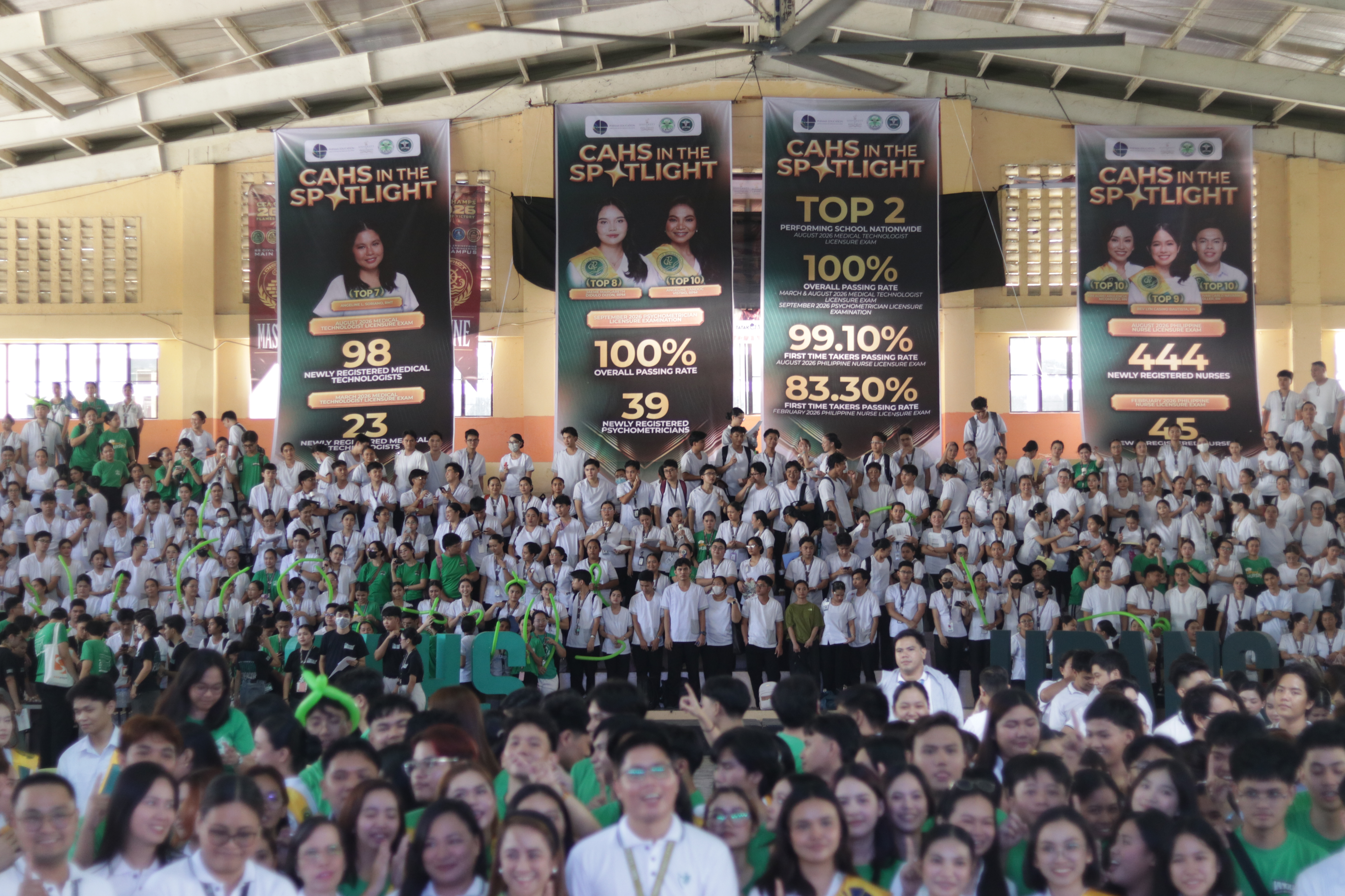 CAHS welcomes board exam passers, topnotchers with grand motorcade